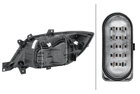 Hella Koplamp MB Sprinter 08/02- Rechts Zonder Mistlamp | 1EH 246 047-021