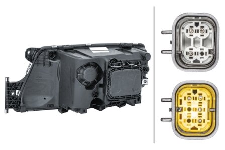 Hella Koplamp Man TGX 07- Rechts z/lhr H7 incl Dagrijverlichting | 1EH 354 987-041