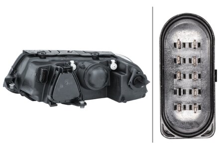 Hella Koplamp VW Passat B5 11/00-02/05 Rechts H7 | 1EL 008 350-021