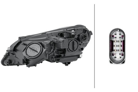 Hella Koplamp MB E-klasse (W212) 09- Rechts H7 lhr | 1EL 010 800-021