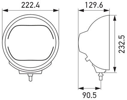 Hella Verstr Luminator led chroom Ref 50 12/24 | 1F8 016 560-031