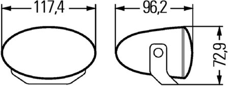 Hella Verstr set FF50 12V H7 | 1FA 008 283-811