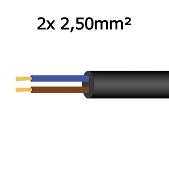 Cable 2x 2,50mm&sup2;