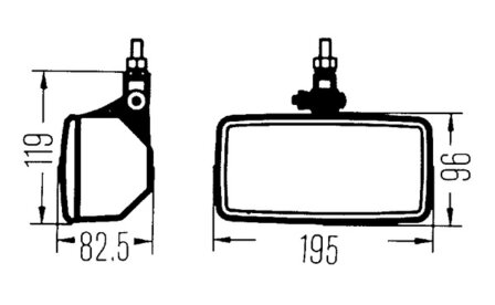 Hella Verstr 181 chroom | 1FD 003 590-411