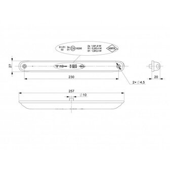 Horpol LED Rear Lamp Slim Design LZD 2246