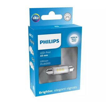 Philips SV8.5 Festoon 43mm Neutral white 4000K 12V