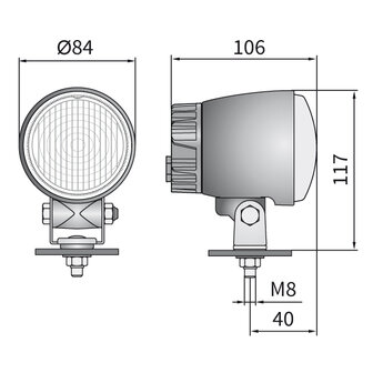 LED Daytime Running Light With Built-in Deutsch Connector