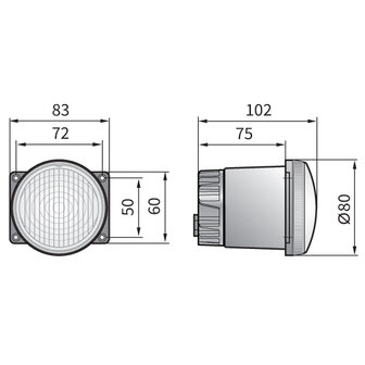 Wesem LED Built-in Daytime Running Lamp