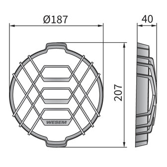 Wesem Stone Guard Grille For HO2 and HOS2 Lamps