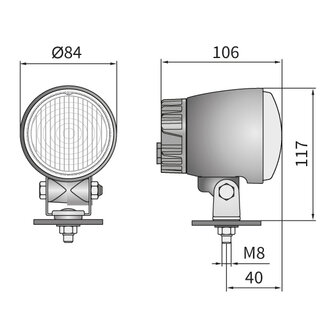 Set LED Daytime Running Lights Motorcycle