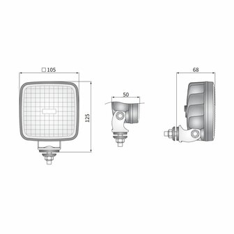 Wesem CRK2 LED Work Light Square