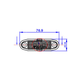 Boreman LED Marker Lamp Orange Easy-Fit 0.5m Cable