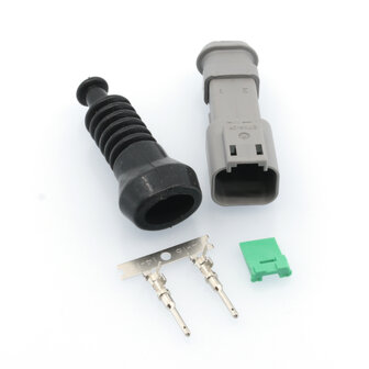 Male Deutsch-DT 2-pins Connector + Rubber