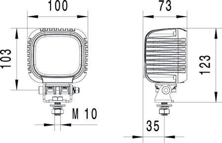 Hella S3000 LED Work Light 3000LM 12-48V Spot | 1GA 357 109-012