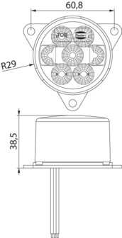 Led Third Stop Lamp 10-30V