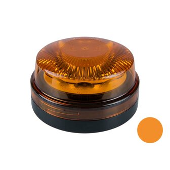 Led Beacon Orange Flat Base Orange