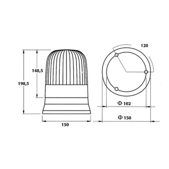 Xenon Flash beacon Dasteri 440