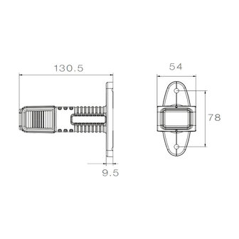 Asp&ouml;ck LED Marker Lamp Superpoint IV Long | Left