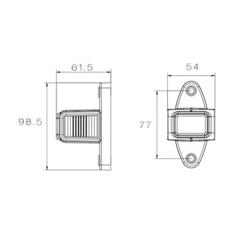 Asp&ouml;ck LED Marker Lamp Superpoint IV Short | Right