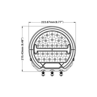 Boreman LED Lightbar + Position Light and Flash Function