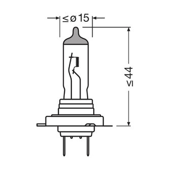 Osram Original H18 12V Halogen Lamp PY26d-1