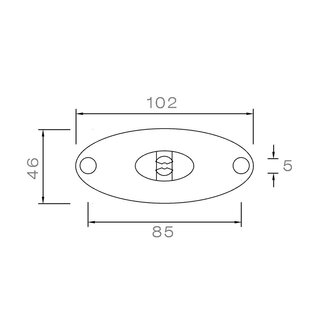 Asp&ouml;ck LED Marker Lamp Flatpoint II 0.5m Cable 12V