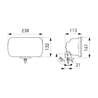 Hella LED Spotlight Jumbo 12/24V | 1FE 016 773-001