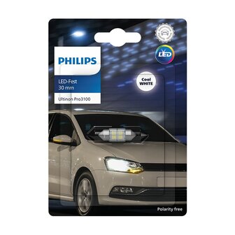 Philips SV8.5 Festoon 30mm Cold White 6000K 12V