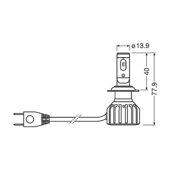 Osram H7 LED Headlight 12V Set Night Breaker LED GEN2 ECE Approved