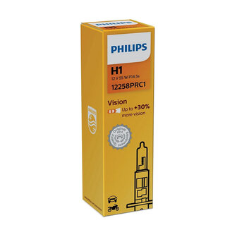 Philips H1 Halogen Bulb 12V P14.5s Vision