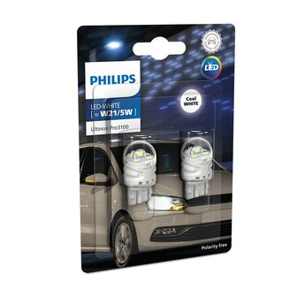 Philips W21/5W LED Retrofit White 12V 2 Pieces