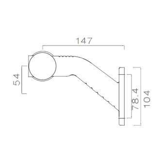 Asp&ouml;ck LED Marker Lamp Superpoint III Standard | Right