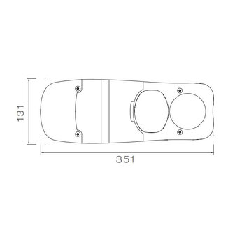 Asp&ouml;ck Eurofab Rear Lamp Glass Left / Right