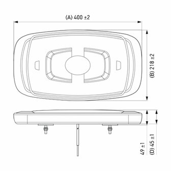 Hella LED Mini Beacon 12/24V Orange | 2RL 014 565-001