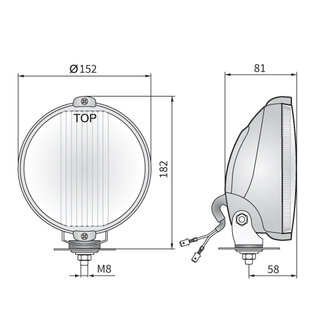 Wesem HO3 Halogen Driving Light Blue