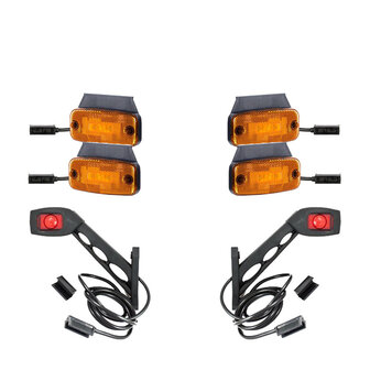 SET-201 | 2x Width lamps + 4x Orange marker lamps