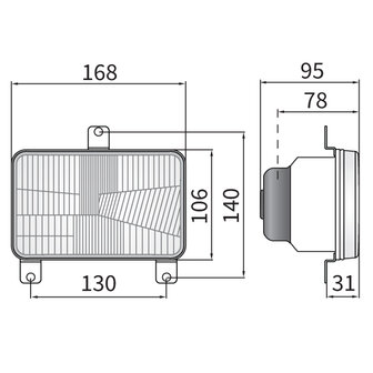 Wesem H4 Headlight Built-In