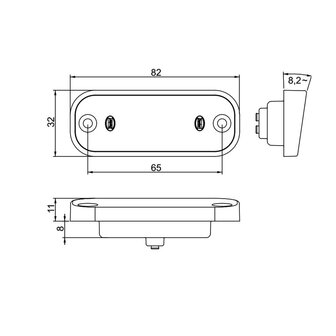 Led Number Plate Lamp 10-30V