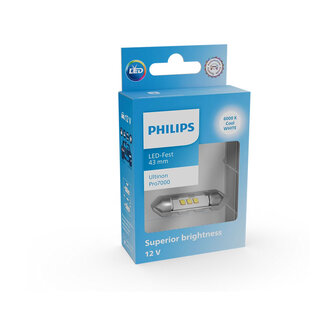 Philips SV8.5 Festoon 43mm Cold White 6000K 12V