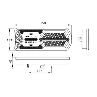 Dasteri DSL-5002 LED Rear Light Rechts