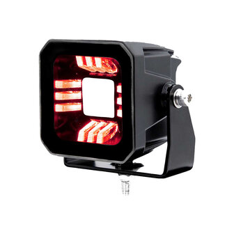 Boreman POD 2,8&quot; LED Floodlight With Red + Orange Position Light