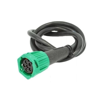 Cable 6-Pole Bayonet Connector Green Right 1 Meter