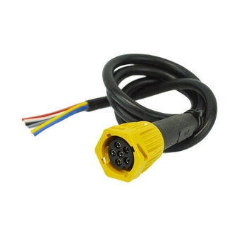 Cable 6-Pole Bayonet Connector Yellow Left 2 Meter