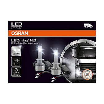 Osram H1 LED Headlamp P14.5s Pair 24 Volt 2 Pieces