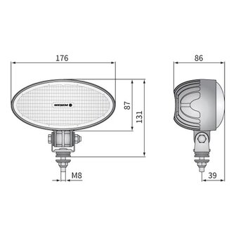 LED Worklight Floodlight 2200LM + AMP Superseal