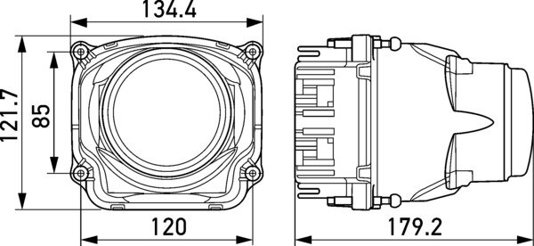 Hella Koplamp bi-led m/FEP-aansluiting | 1AL 012 758-001