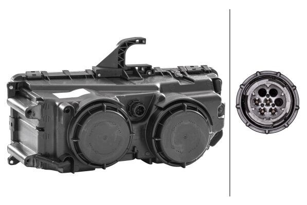 Hella Koplamp MB Axor 04- Rechts H7/H1 | 1DB 247 011-041