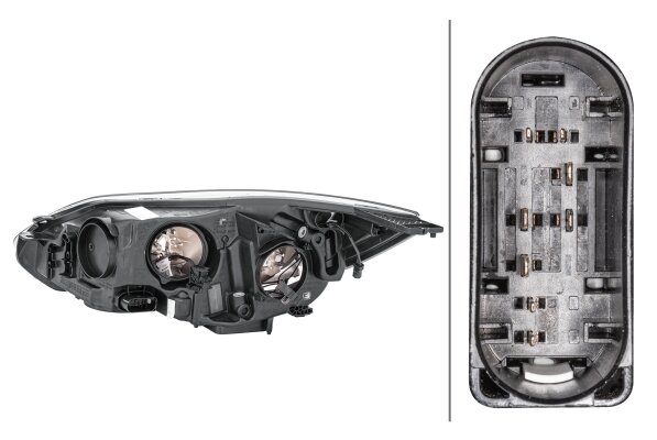 Hella Koplamp Ford Focus III 04/11- chroom Rechts H7 | 1EA 354 994-021