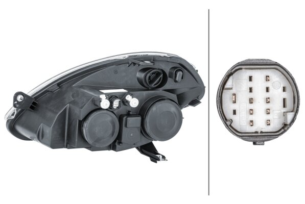 Hella Koplamp Lancia Y 10/03-08/06 Rechts H7/H3 | 1EB 270 521-241