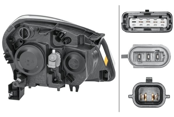 Hella Koplamp Nissan Qashqai 02/07-01/10 Links H7 | 1EF 238 042-011